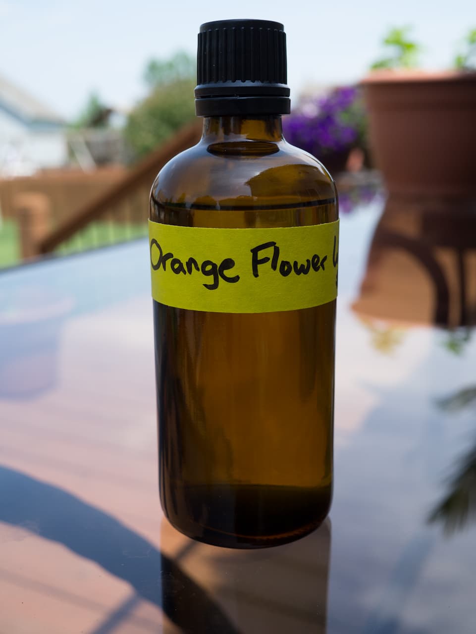 Orange flower water dasher